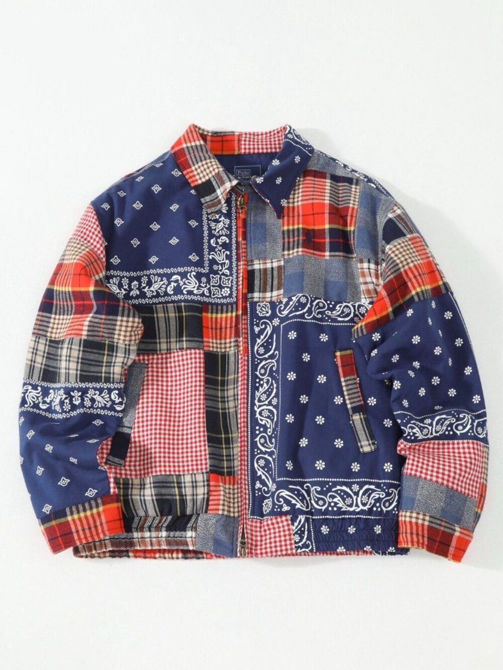 Ralph Lauren Vintage-Style Patchwork Lightly Quilted Jacket